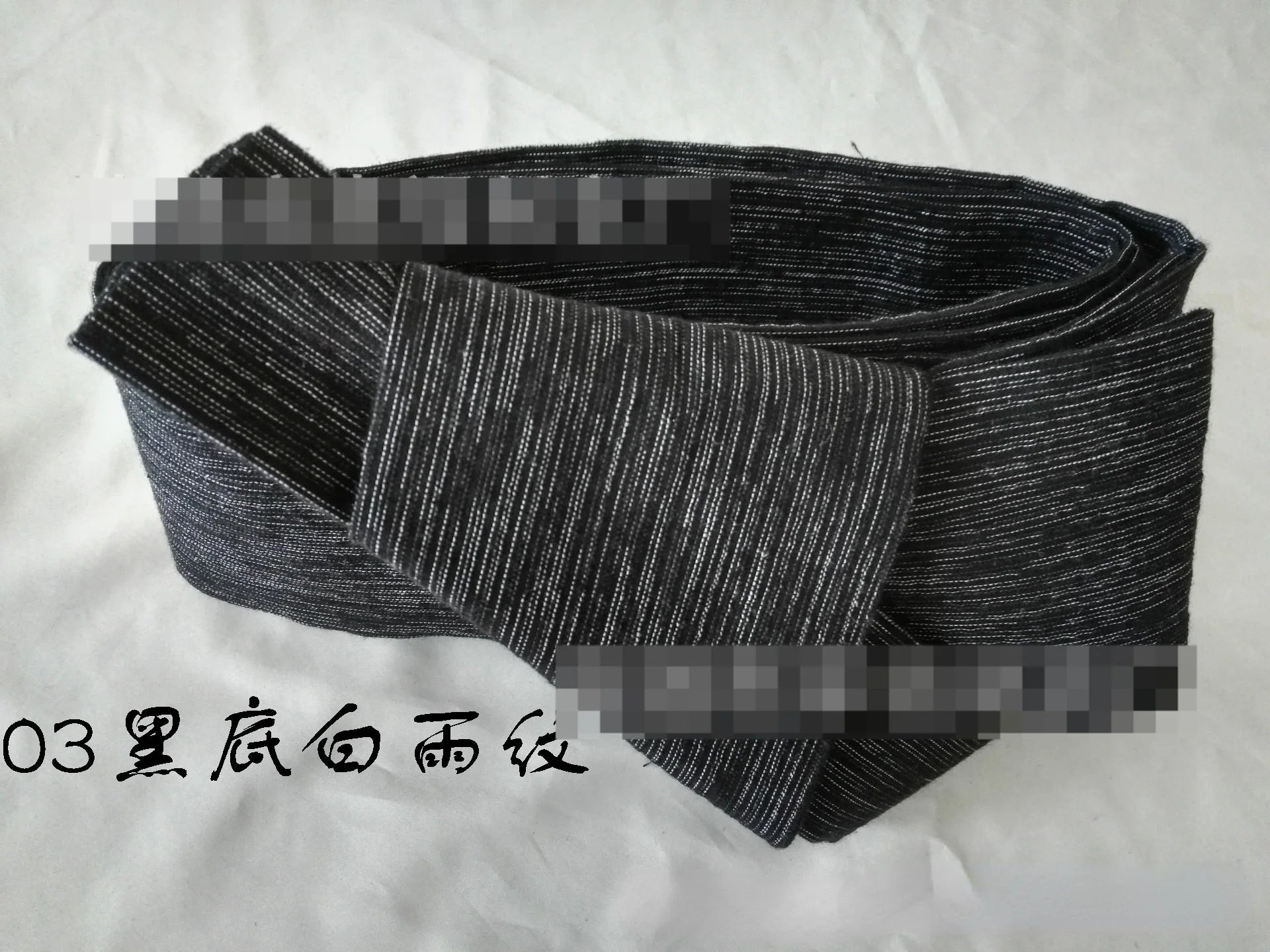 Japanese Mens Kimono Yukata Stiff Kaku Obi Belt Easy Kai No Kuchi Musubi Blue