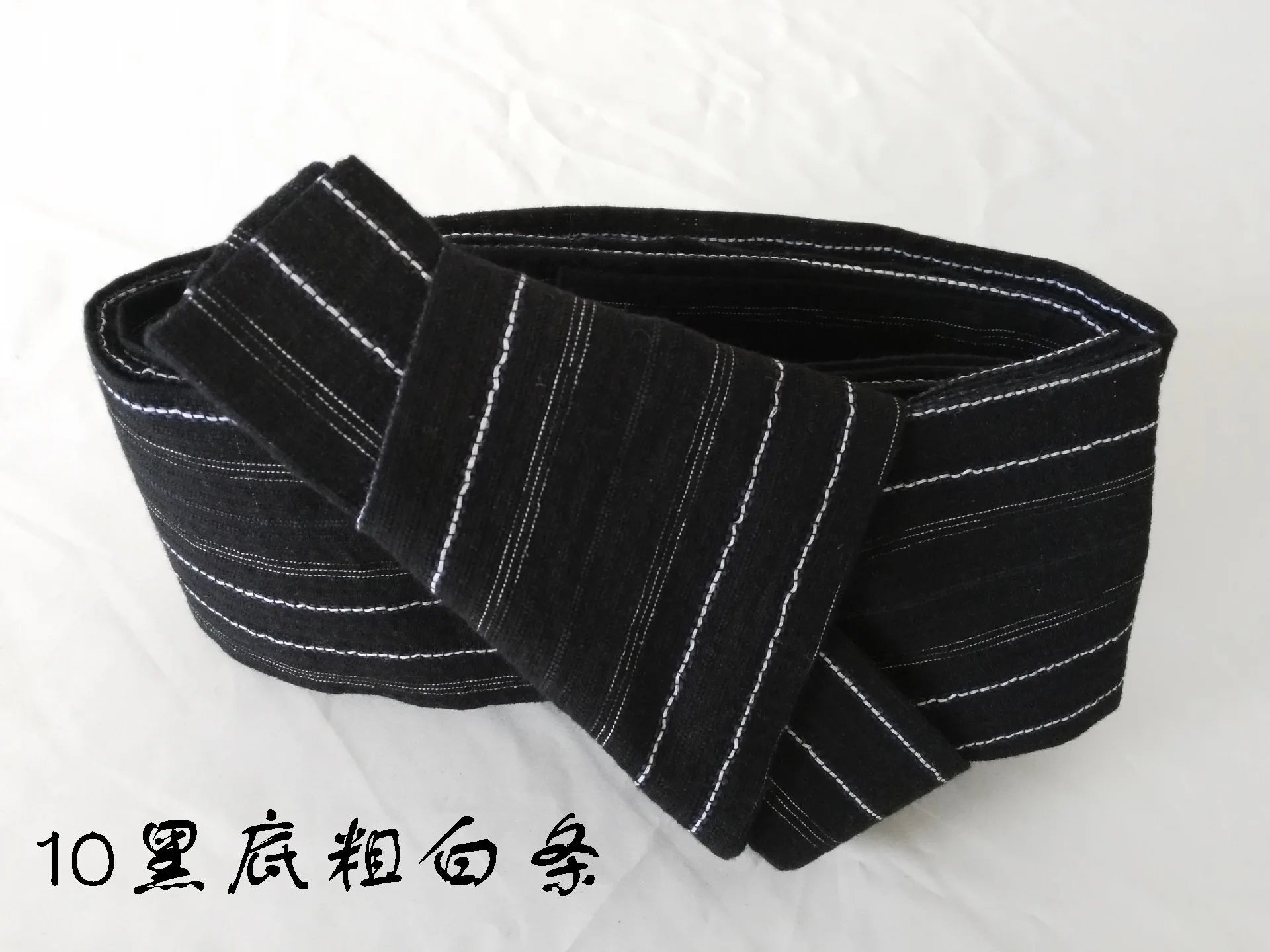 Japanese Mens Kimono Yukata Stiff Kaku Obi Belt Easy Kai No Kuchi Musubi Blue