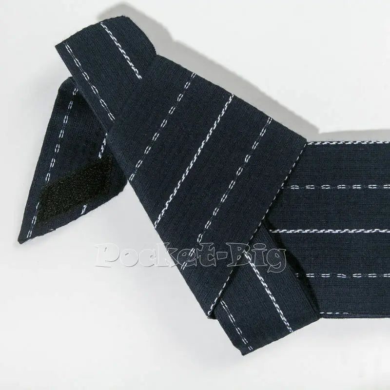 Japanese Mens Kimono Yukata Stiff Kaku Obi Belt Easy Kai No Kuchi Musubi Blue