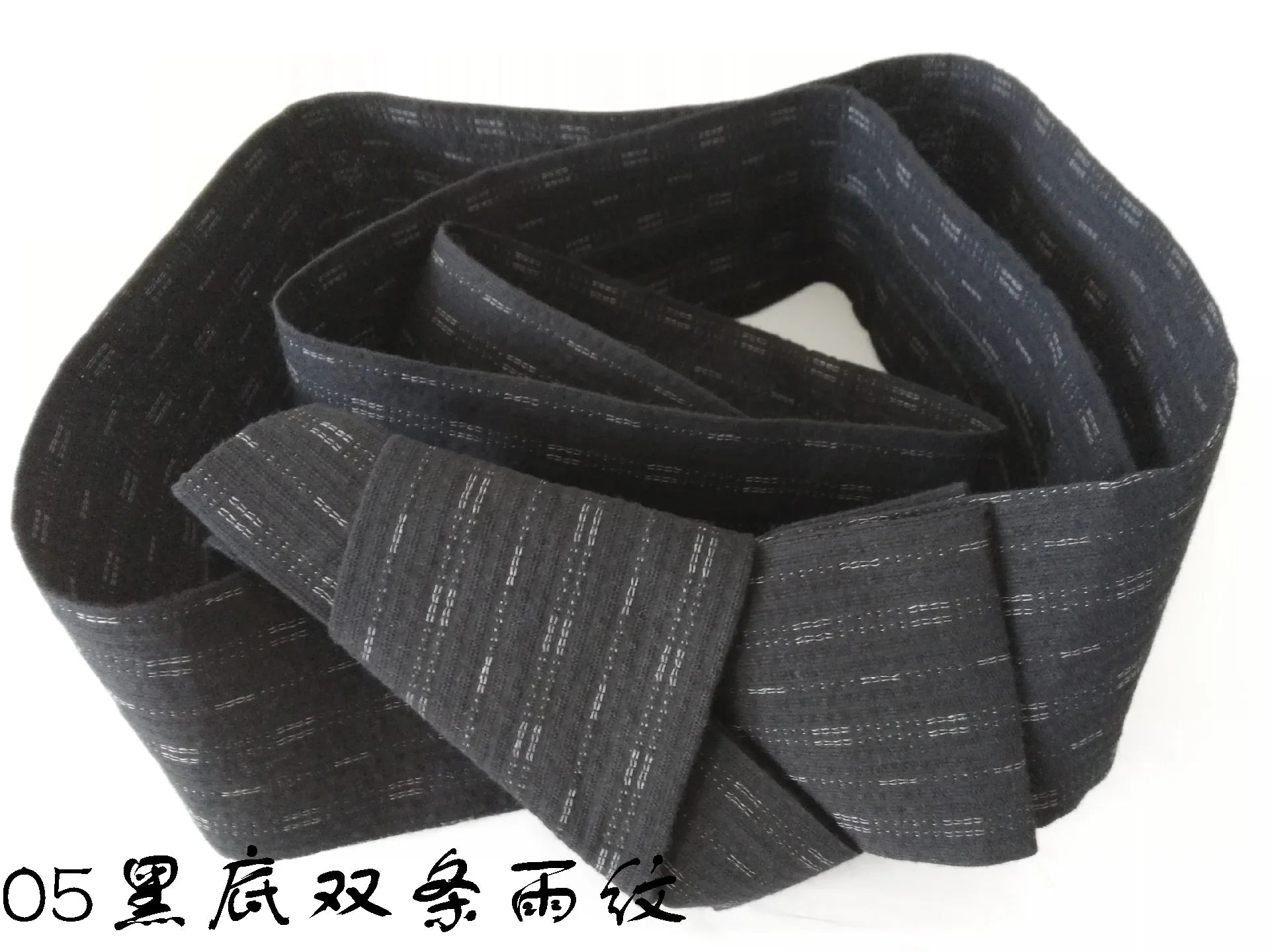 Japanese Mens Kimono Yukata Stiff Kaku Obi Belt Easy Kai No Kuchi Musubi Blue
