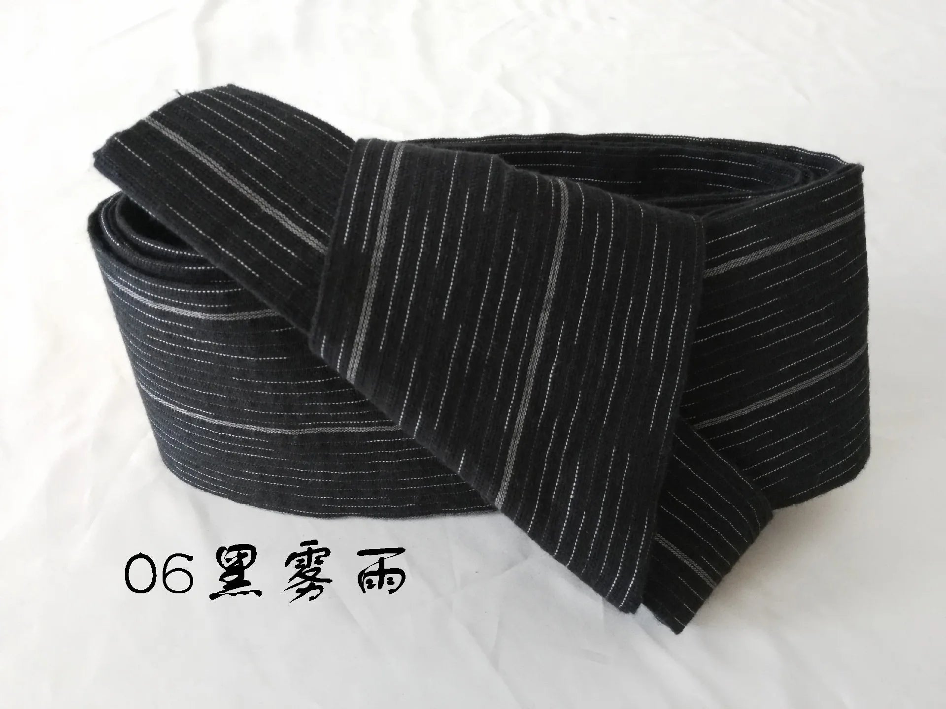 Japanese Mens Kimono Yukata Stiff Kaku Obi Belt Easy Kai No Kuchi Musubi Blue
