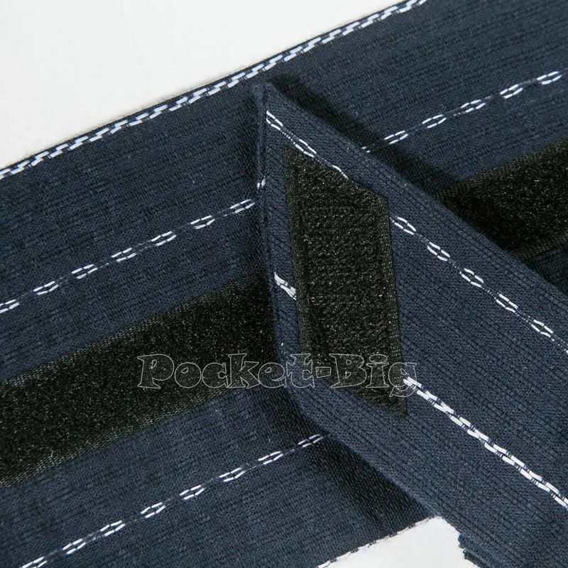 Japanese Mens Kimono Yukata Stiff Kaku Obi Belt Easy Kai No Kuchi Musubi Blue