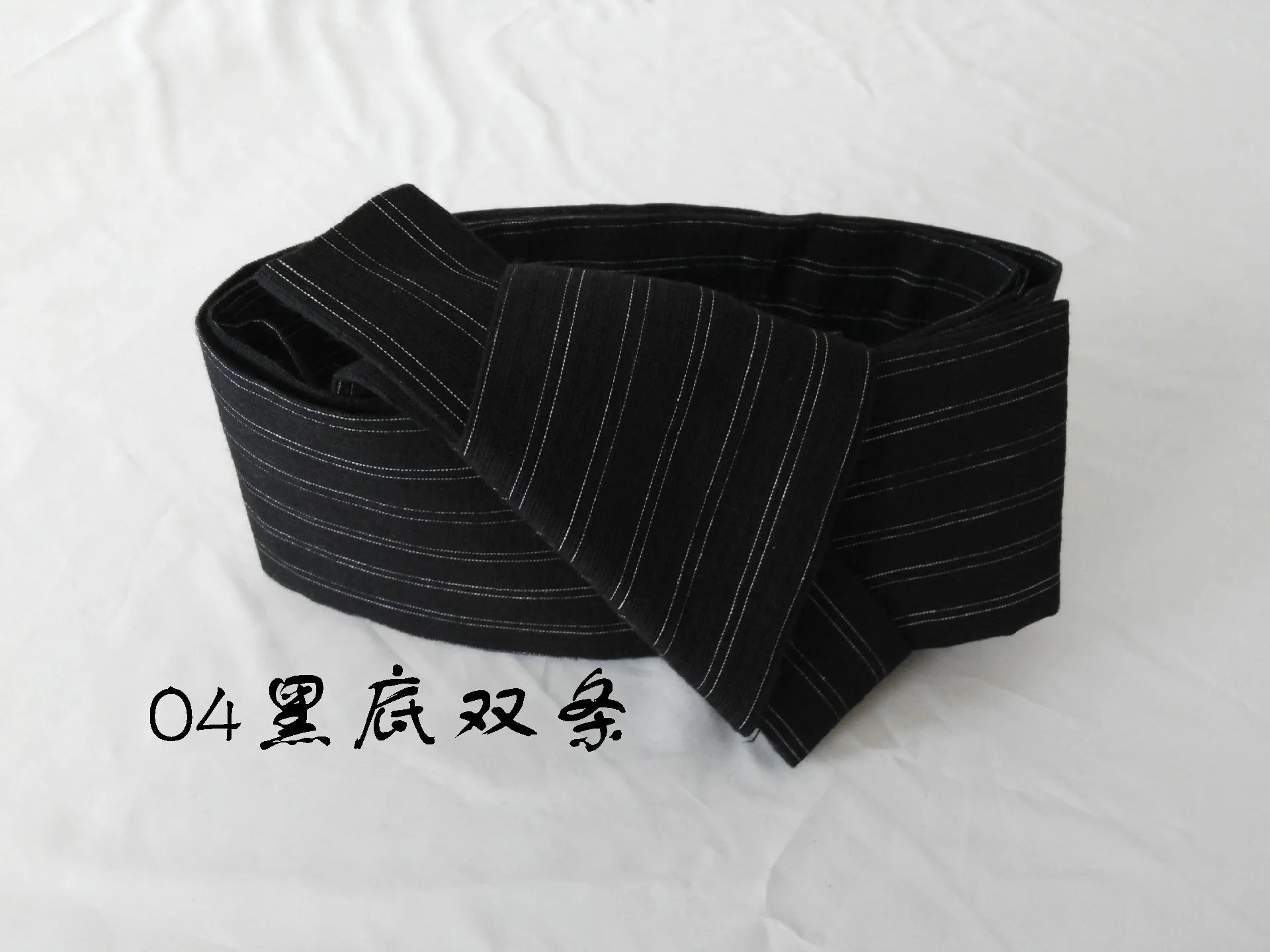 Japanese Mens Kimono Yukata Stiff Kaku Obi Belt Easy Kai No Kuchi Musubi Blue