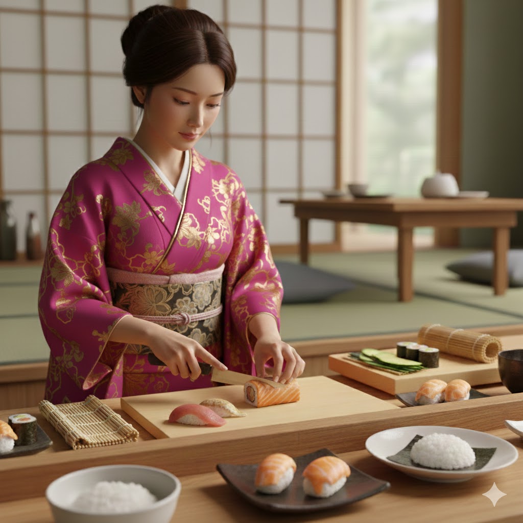 Private Master Sushi Class for 2 at your location