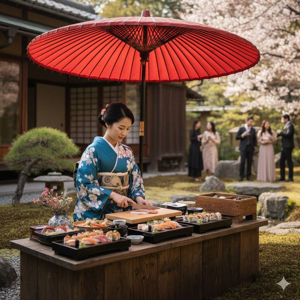 Mobile Live Sushi Catering Service for Parties