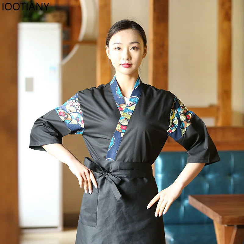 Unisex Kimono Chef Uniform | Japanese Restaurant Style