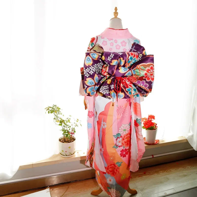 Big Flower Knot Women Japanese Style Kimono Obi Yukata Accessories Creative Big Bow Tie Girdle Cosplay Dress Waistband