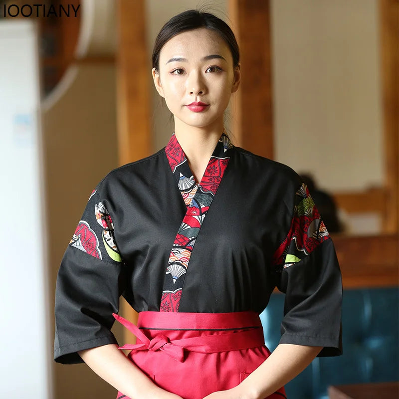 Unisex Kimono Chef Uniform | Japanese Restaurant Style