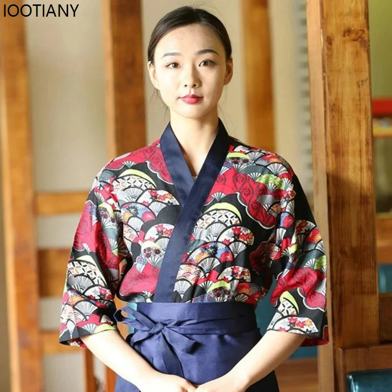Unisex Kimono Chef Uniform | Japanese Restaurant Style