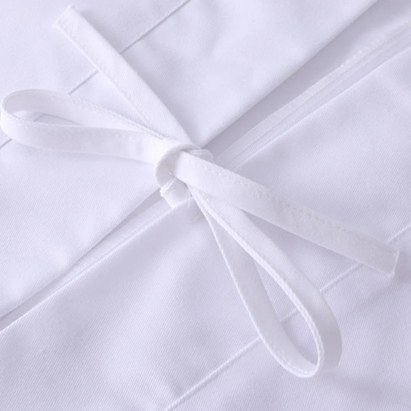Sushi Chef Uniform | 3/4 Sleeve Kimono Jacket | White, Blue & Black