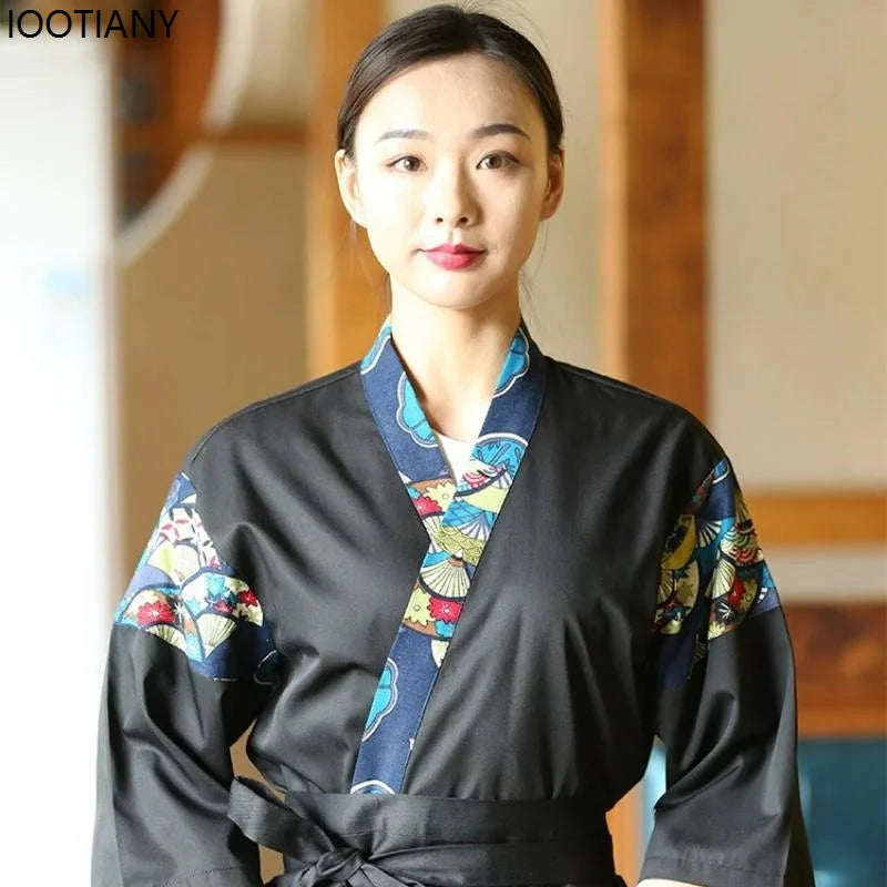 Unisex Kimono Chef Uniform | Japanese Restaurant Style