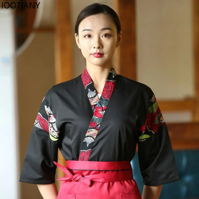 Unisex Kimono Chef Uniform | Japanese Restaurant Style