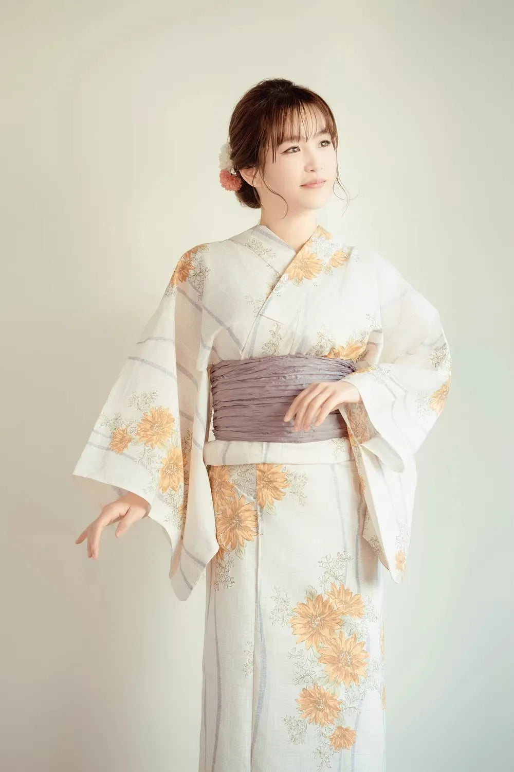 Japanese Yukata | Women's Traditional Cotton Kimono | One Size