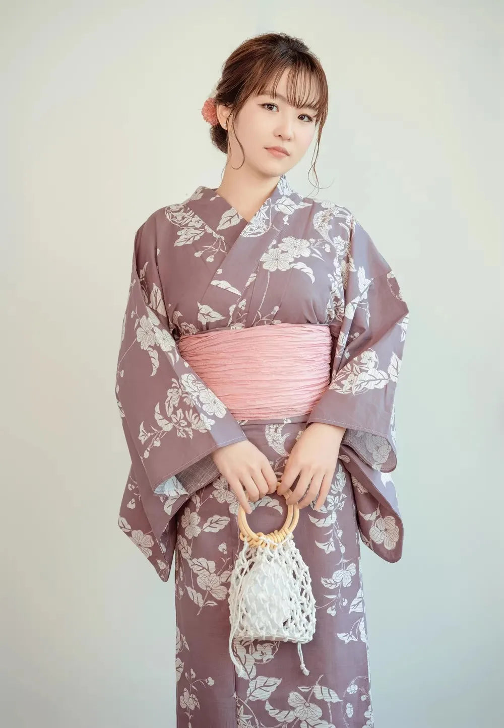 Japanese Yukata | Women's Traditional Cotton Kimono | One Size
