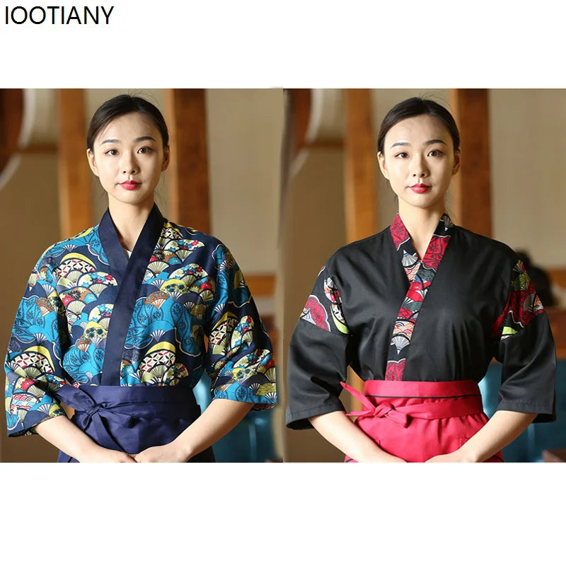 Unisex Kimono Chef Uniform | Japanese Restaurant Style