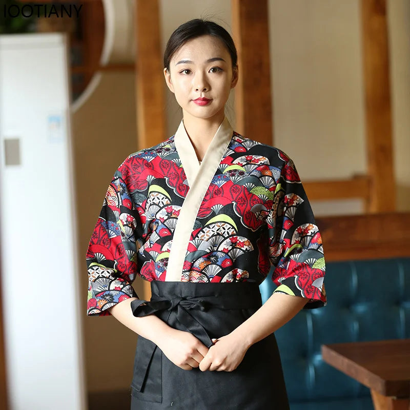 Unisex Kimono Chef Uniform | Japanese Restaurant Style