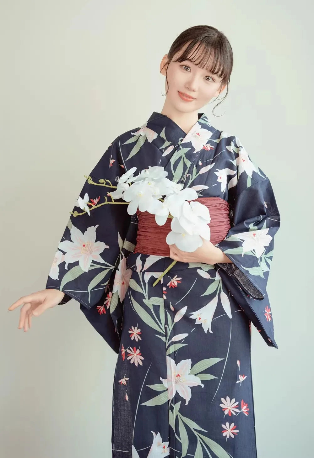 Japanese Yukata | Women's Traditional Cotton Kimono | One Size