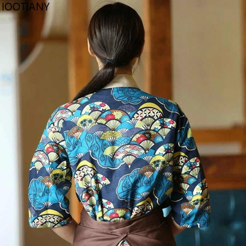 Unisex Kimono Chef Uniform | Japanese Restaurant Style