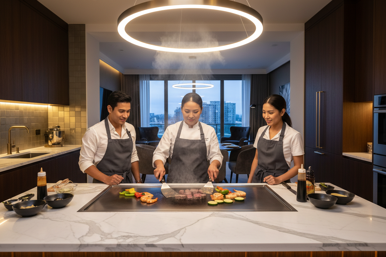 Female Chef Teppanyaki Class