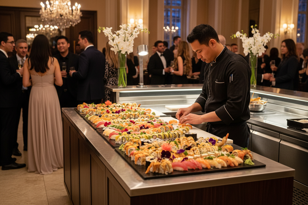 Male Sushi Chef Catering