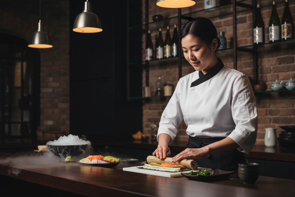 Sushi Queen Chef in Action